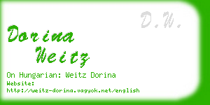 dorina weitz business card